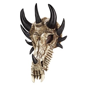 Manchester's Dragon Bones Sculptural Skull Wall Trophy   566403662